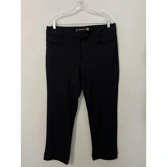 Betabrand Pants Women’s XL Long Black Crop Lite Yoga Stretch Dress Pant - Picture 3 of 15